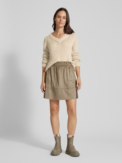 moves Gebreide pullover met structuurmotief, model 'Nicolinna' Beige - 1