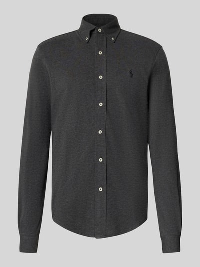 Polo Ralph Lauren Regular Fit Freizeithemd mit Button-Down-Kragen Anthrazit 2