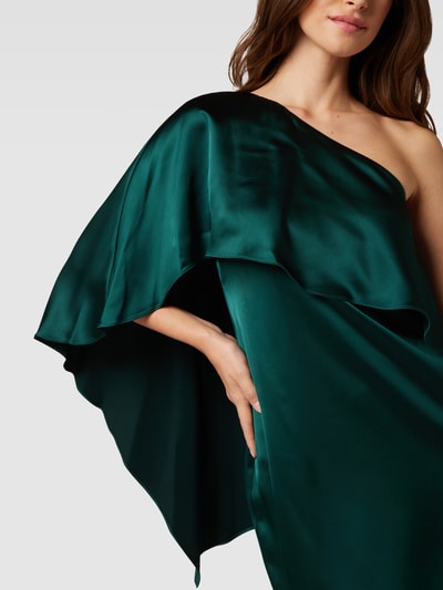 Lauren Ralph Lauren Cocktailjurk met one shoulder-band, model 'DIETBALD' Groen - 3