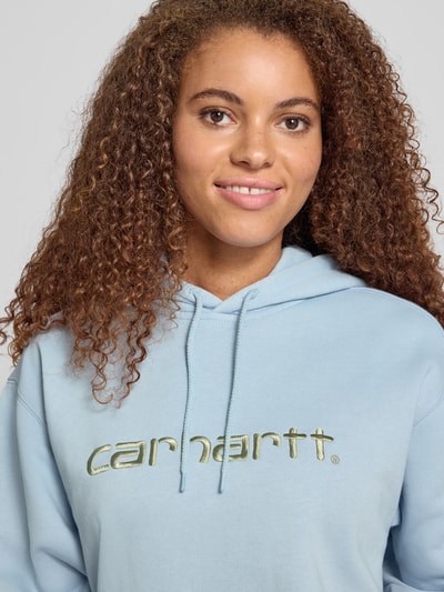 Carhartt Work In Progress Bluza z kapturem i kieszenią kangurką Jasnoniebieski 3