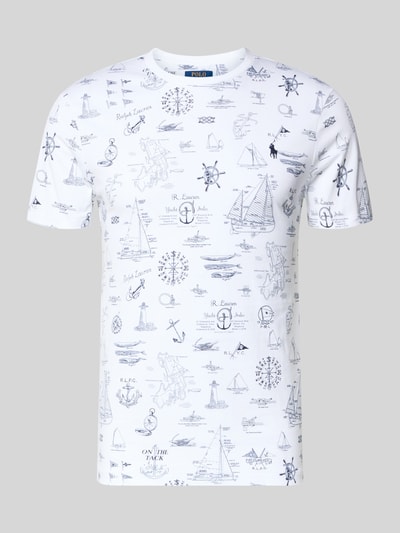 Polo Ralph Lauren T-shirt o kroju slim fit z czystej bawełny Złamany biały 2
