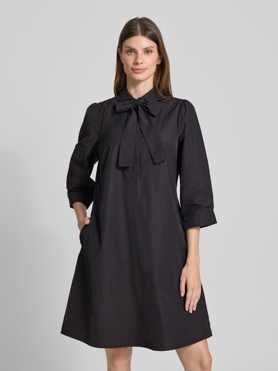Christian Berg Woman Selection Knielanges Kleid aus Taft Black 4