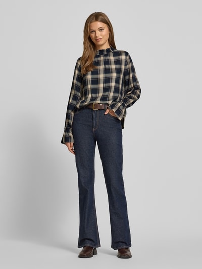 Zero Blusenshirt mit Stehkragen Marine 1