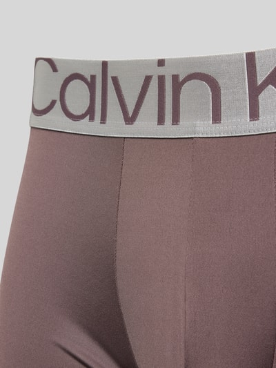 Calvin Klein Underwear Obcisłe bokserki z paskiem z logo w zestawie 3 szt. Zielony 2