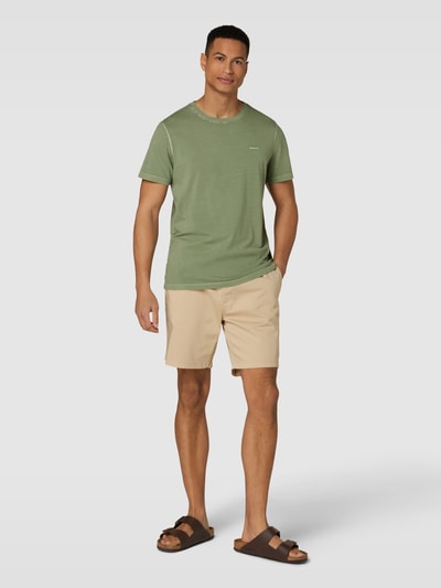 Gant Sweatshorts met labelpatch Beige - 1