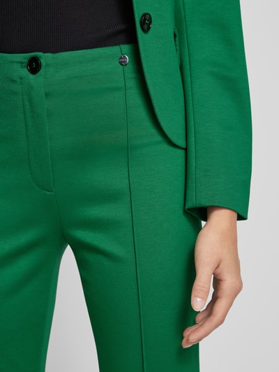 Marc Cain Slim fit stoffen broek met vaste persplooien Groen - 3