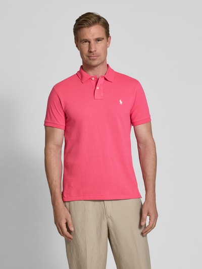 Polo Ralph Lauren Poloshirt mit Label-Stitching Pink 4