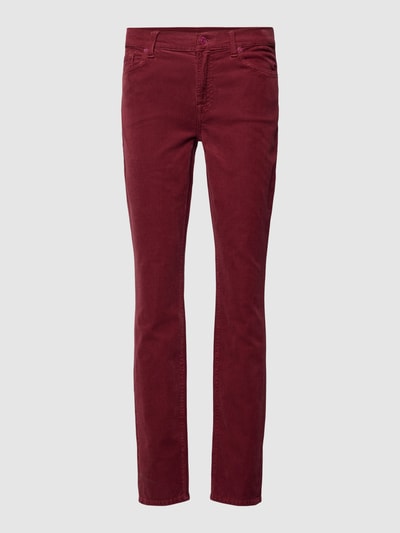 7 For All Mankind Skinny Fit Cordhose aus Baumwoll-Mix Modell 'Roxanne' Rot 2