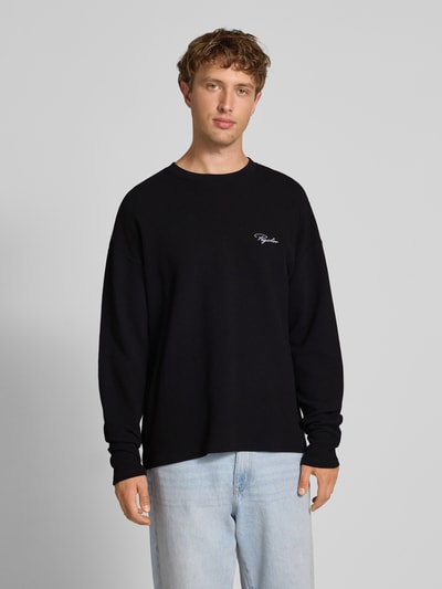 Pegador Shirt met lange mouwen en logostitching Zwart - 4