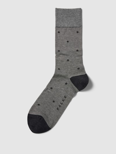 Falke Socken mit Allover-Muster Mittelgrau Melange 1