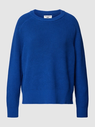 Marc O'Polo Denim Strickpullover in Ripp-Optik Royalblau 2