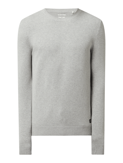 Tom Tailor Strickpullover aus Baumwolle Hellgrau Melange 2