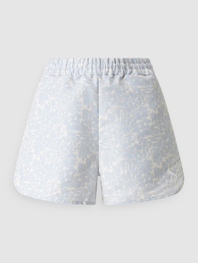 PUMA PERFORMANCE Shorts mit floralem Allover-Muster Hellblau 1