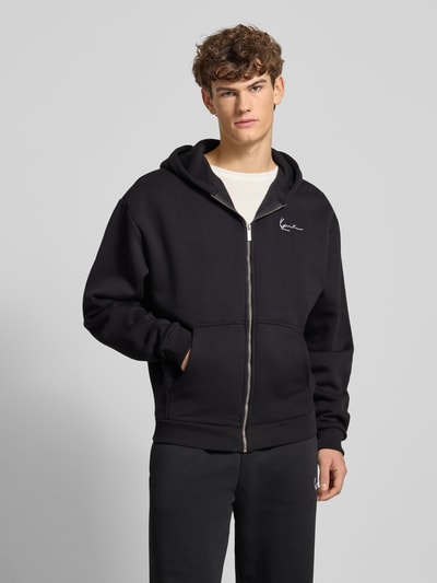 KARL KANI Sweatjack met labelstitching Zwart - 4