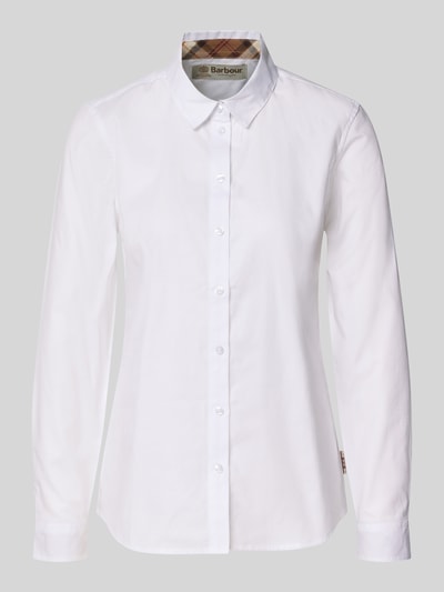 Barbour Langarmbluse aus reiner Baumwolle Weiss 1