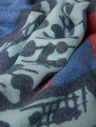 Codello Sjaal met siernaad Donkerblauw - 2