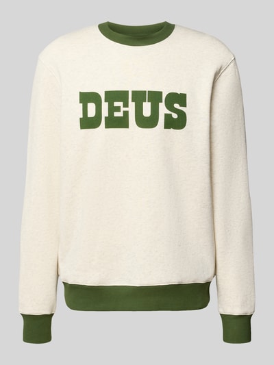 DEUS EX MACHINA Sweatshirt met labelprint en ronde hals Lichtgrijs - 2