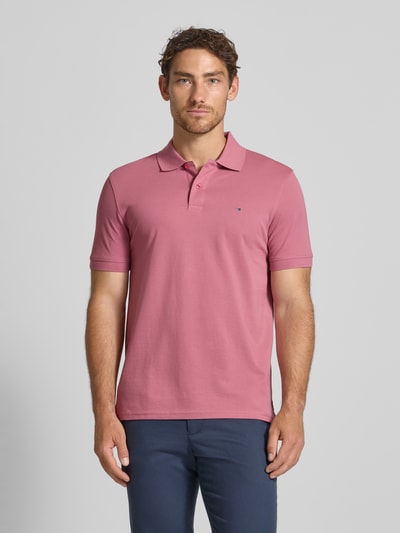Christian Berg Men Regular Fit Poloshirt mit Logo-Stitching Rose 4