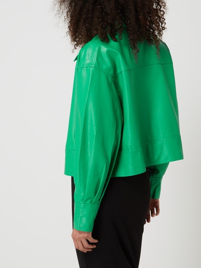 Gina Tricot Jacke in Leder-Optik Modell 'Josefina' Grün 5