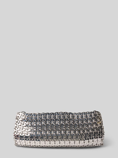 Produktfoto, Shoulder Bag in metallic von Rabanne, silberne Gliederketten-Optik, Label-Detail, Szerokość w rozmiarze 1: 27 cm, długość: 12 cm, głębokość: 5 cm