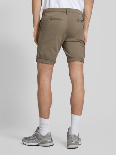 Jack & Jones Bermudy o kroju regular fit w jednolitym kolorze model ‘BOWIE’ Khaki 5