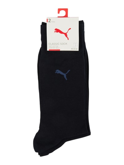 Puma Socken mit Logo-Detail im 2er-Pack Marine 2