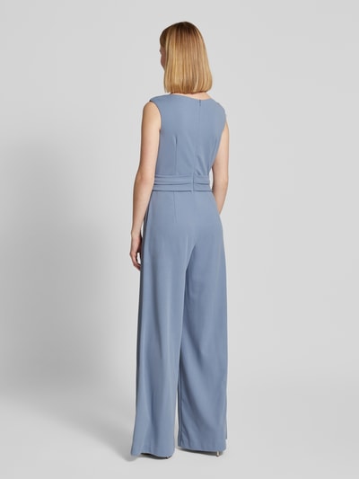 Vera Mont Jumpsuit mit Bindegürtel Hellblau 5