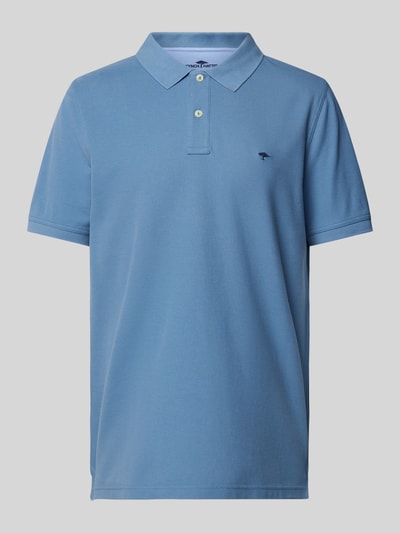 Fynch-Hatton Regular Fit Poloshirt mit Label-Stitching Hellblau 2