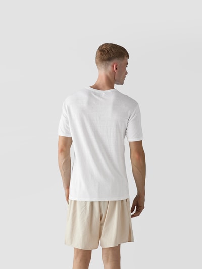 Officine Générale T-Shirt mit Rundhalsausschnitt Weiss 5