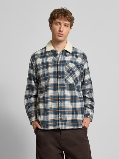 Jack & Jones Regular Fit Hemdjacke mit Futter aus Teddyfell Modell 'ZAC' Offwhite 4