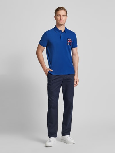 Tommy Hilfiger Regular fit poloshirt met labelbadge Koningsblauw - 1