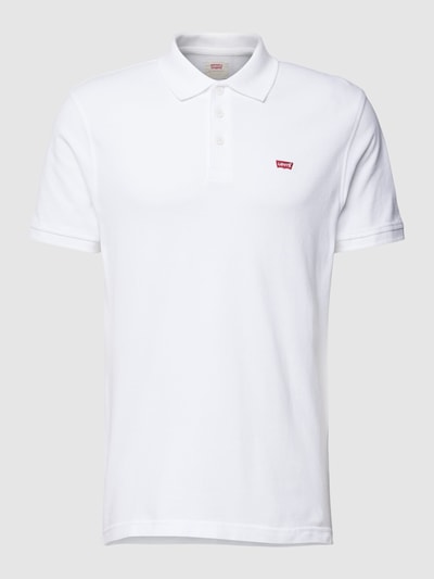 Levi's® Poloshirt mit Label-Patch Weiss 2