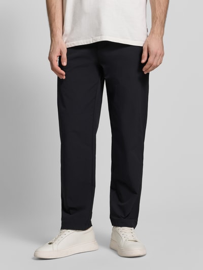 BOSS Orange Broek met rechte pijpen chino met trekkoord model 'CHINO' Zwart - 4