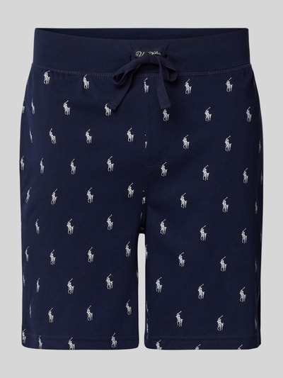 Polo Ralph Lauren Underwear Slim fit korte pyjamabroek met labelprint Marineblauw - 2