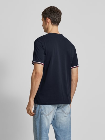 Tommy Hilfiger T-shirt met labelstitching Marineblauw - 5