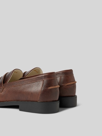 Duke & Dexter Loafer mit strukturierter Sohle Dunkelbraun 3