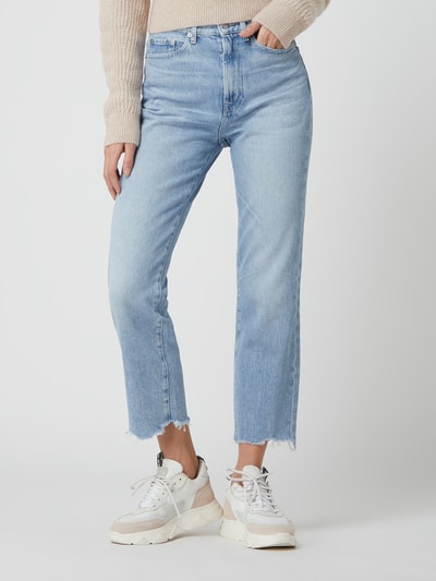 7 For All Mankind Cropped Jeans mit Stretch-Anteil Modell 'Logan' Hellblau 4