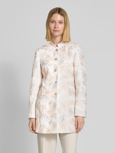 WHITE LABEL Lange blazer met opstaande kraag Offwhite - 4