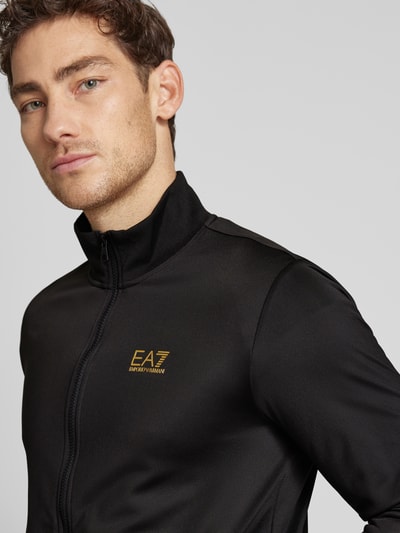 EA7 Emporio Armani Trainingsanzug mit Label-Print Black 3