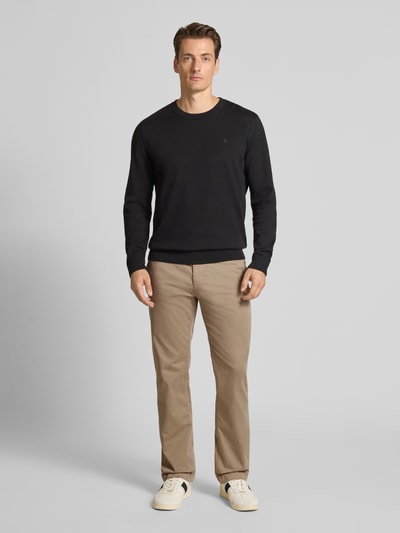 BOSS Orange Regular fit chino van katoenmix Lichtbruin - 1