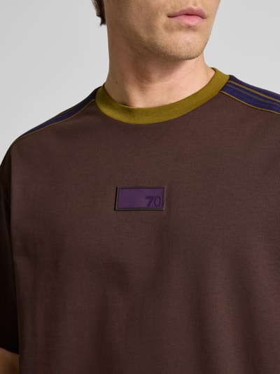 EA7 Emporio Armani T-shirt z okrągłym dekoltem model ‘TRAIN 7,0’ Oberżynowy 3