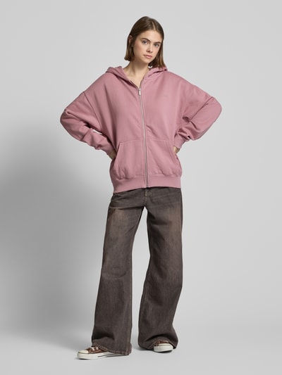 Pegador Oversized Sweatjacke mit Kapuze Pink 1