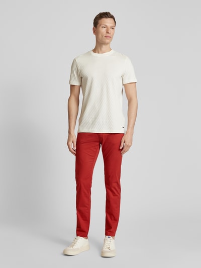 Pierre Cardin Spodnie o kroju tapered fit z 5 kieszeniami model ‘Lyon’ Czerwony 1