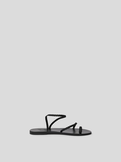 Ancient Greek Sandals Sandaletten aus echtem Leder Black 6