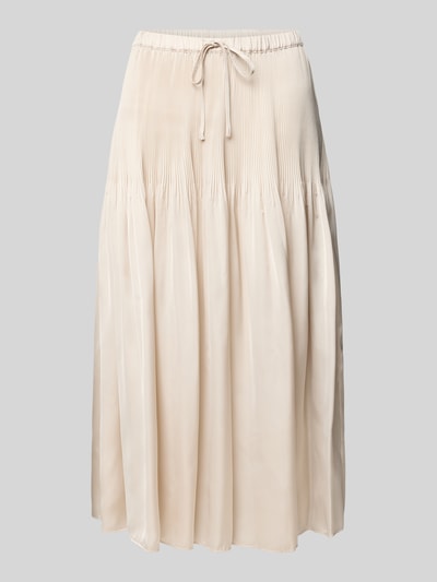 OPUS Midirock mit gelegten Falten Modell 'Ribane french' Beige 2