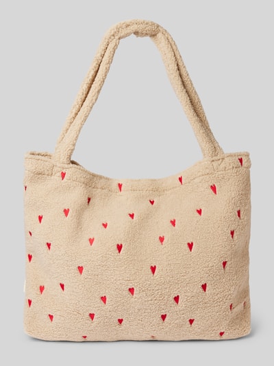 STUDIO NOOS Handtasche aus Teddyfell Sand 2