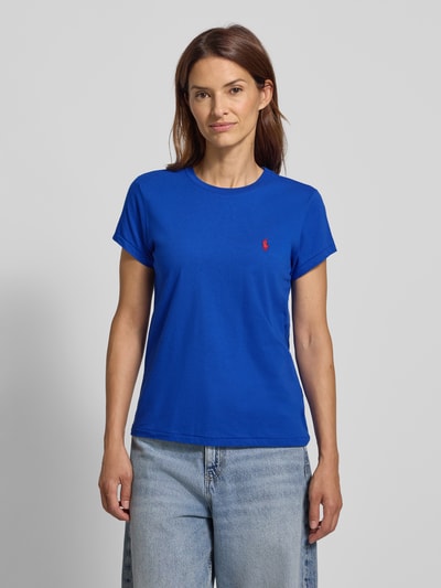 Polo Ralph Lauren T-shirt met labelstitching en ronde hals Donkerblauw - 4
