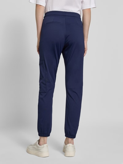 monari Slim fit stoffen broek met ritszakken Marineblauw - 5