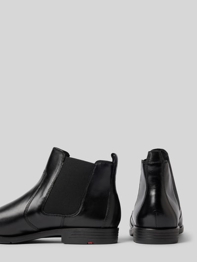Lloyd Chelsea boots van leer met treklus, model 'EEZY' Zwart - 2