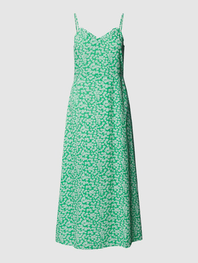 Pieces Midi-jurk van viscose met all-over bloemenmotief Groen - 2